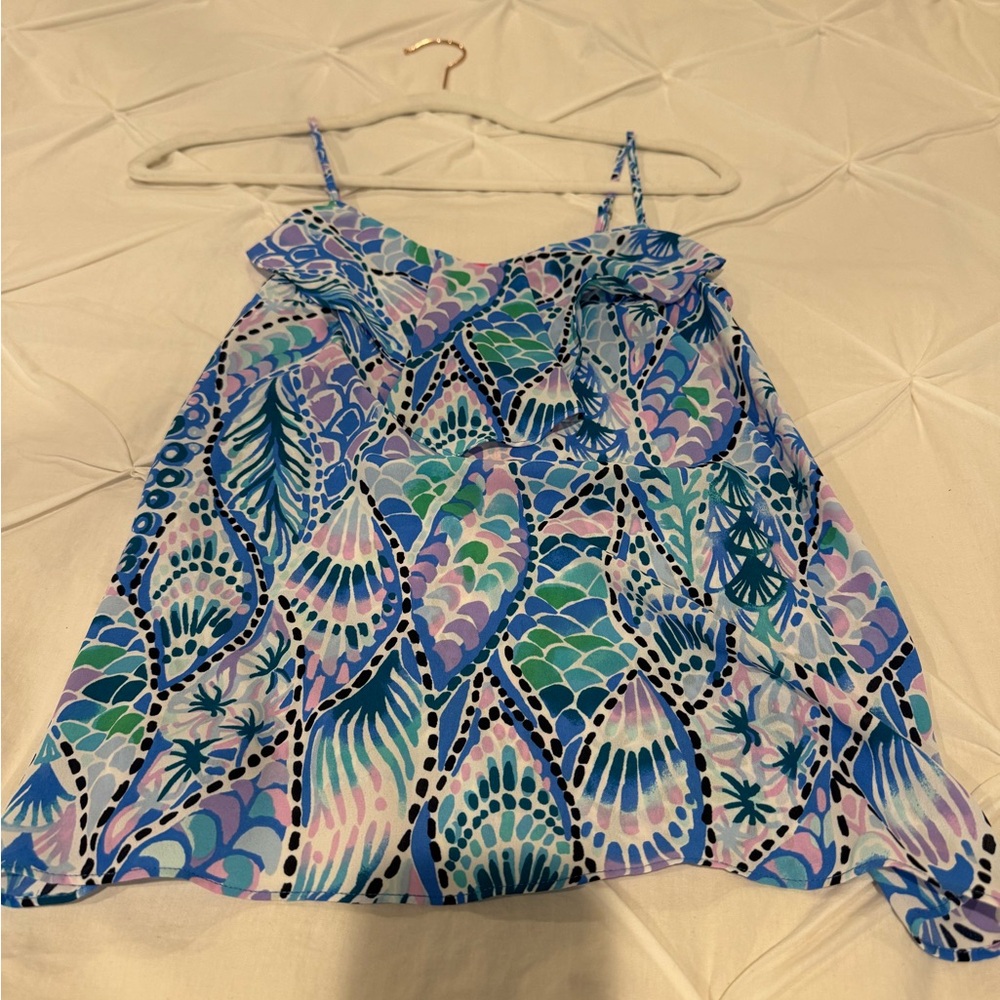 Lily Pulitzer Fish Patterned Tank Top